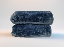 Fleecedeken blauw