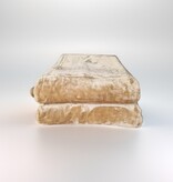 Superzachte Fleece deken kleur Beige, afm 160 x 220 cm Beige - Copy