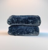 Superzachte Fleece deken kleur donkergrijs  afm 160 x 220 cm   - Copy