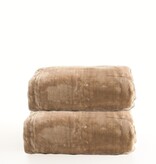 Superzachte Fleece deken, kleur Poudre afm 160 x 220 cm  - Copy