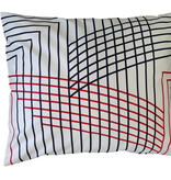 Kussensloop (extra) dessin  Gioco di Linea, 300TC katoensatijn,  afm. 60 x 70 cm met hotelsluiting  - Copy