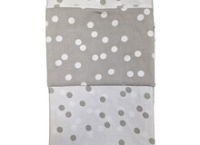 (extra) kussensloop Polka Dots Grijs en Wit