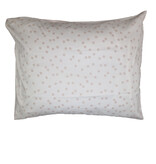 (Extra) kussensloop Polka Dots, wit/roze noppen