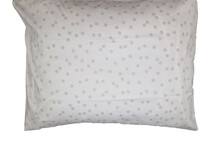 (extra) kussensloop Polka Dots wit/roze noppen