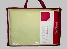 hoeslaken met split appelgroen