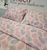 Sofiben dekbedovertrek met doorlopende rits over 3 zijden, dessin Fancy, 200TC Percalkatoen, afm.  200 x 200 cm. met 2 kussenslopen