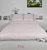 Sofiben, dekbedovertrek met doorlopende rits over 3 zijden, hotellinnen Pale, afm. 140 x 220 cm, 300TC katoensatijn met 1 kussensloop