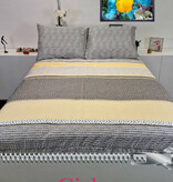 Sofiben Sofiben dekbedovertrek met doorlopende rits over 3 zijden, dessin Giel, afm. 140 x 200 cm, 300TC katoensatijn met 1 kusssensloop