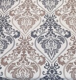 Sofiben dekbedovertrek met doorlopende rits over 3 zijden, dessin Kaley  (1 kleur), katoenmenging, afm. 140 x 220 cm met 1 kussensloop