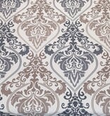 Sofiben dekbedovertrek met doorlopende rits over 3 zijden, dessin Kaley  (1 kleur), katoenmenging, afm. 240 x 200 cm met 2 kussenslopen