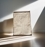 Hoeslaken, afm 90 x 200 x 30 cm, kleur Vanille, 300TC katoensatijn - Copy