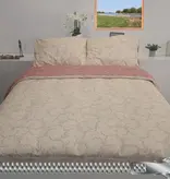 Sofiben dekbedovertrek met doorlopende rits over 3 zijden, dessin Anthe, afm.  140 x 220 cm, katoenmenging (70% katoen/30% polyester) met 1 kussensloop