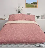 Sofiben dekbedovertrek met doorlopende rits over 3 zijden, dessin Anthe, afm.  240 x 200 cm, katoenmenging (70% katoen/30% polyester) met 2 kussenslopen