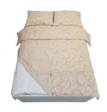 Sofiben dekbedovertrek met doorlopende rits over 3 zijden, dessin Sophia, afm. 240 x 220 cm, katoenmenging (70% katoen/ 30% polyester) met 2 kussenslopen