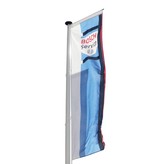 Polyester reclamemast met banierhouder, 8 meter