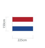 Nederlandse mastvlag 225 x 150 cm voor mast van 6 of 7 meter