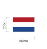 Nederlandse mastvlag 300 x 200 cm voor masten vanaf 8 meter