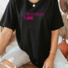I don't squat. I plié. t-shirt - zwart`& roze I don't squat. I plié. t-shirt - zwart`& roze