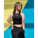 Cropped haltertop Focus - black Cropped haltertop Focus - black