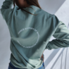 Sweater Each movement is a word - grayish green Sweater Each movement is a word - grayish green