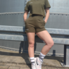 Dance is a feeling cropped t-shirt - olive Dance is a feeling cropped t-shirt - olive