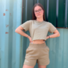 Dance is a feeling cropped t-shirt - sage Dance is a feeling cropped t-shirt - sage