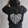 Heart hoodie - black Heart hoodie - black