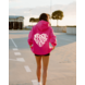 Hoodie Heart - knalroze Hoodie Heart - knalroze