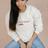 I don't squat. I plié. sweater - vanilla I don't squat. I plié. sweater - vanilla