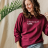 I don't squat. I plié. sweater - bordeaux I don't squat. I plié. sweater - bordeaux