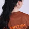 SIZE XL: T-shirt Rhythm - koffie SIZE XL: T-shirt Rhythm - koffie