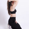 Essential high waisted jogger - black Essential high waisted jogger - black