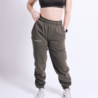 Basic high waisted jogger - washed olive Basic high waisted jogger - washed olive