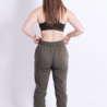 Basic high waisted jogger - washed olive Basic high waisted jogger - washed olive