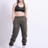 Basic high waisted jogger - washed olive Basic high waisted jogger - washed olive