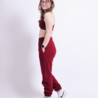 Essential high waisted jogger - washed burgundy Essential high waisted jogger - washed burgundy