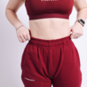 Essential high waisted jogger - washed burgundy Essential high waisted jogger - washed burgundy