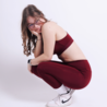 Impact legging - bordeauxrood Impact legging - bordeauxrood