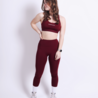 Impact legging - bordeauxrood Impact legging - bordeauxrood
