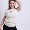 T-shirt ton-sur-ton - vanille T-shirt ton-sur-ton - vanille