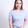 T-shirt Life happens, dance helps - heather blauw T-shirt Life happens, dance helps - heather blauw