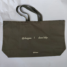 Oversized shopper Life happens dance helps - olijf Oversized shopper Life happens dance helps - olijf