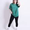 Oversized t-shirt Always the answer - groen Oversized t-shirt Always the answer - groen