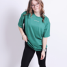Oversized t-shirt Always the answer - groen Oversized t-shirt Always the answer - groen