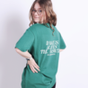 Oversized t-shirt Always the answer - groen Oversized t-shirt Always the answer - groen