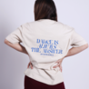 Oversized t-shirt Always the answer - zand Oversized t-shirt Always the answer - zand