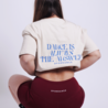 Oversized t-shirt Always the answer - zand Oversized t-shirt Always the answer - zand