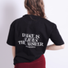 Oversized t-shirt Always the answer - zwart Oversized t-shirt Always the answer - zwart