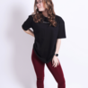 Oversized t-shirt Always the answer - zwart Oversized t-shirt Always the answer - zwart