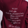 Capuchonvest We are dancers - bordeauxrood Capuchonvest We are dancers - bordeauxrood